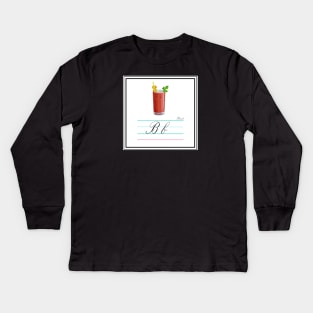 Brunch Queer Alphabet Card Kids Long Sleeve T-Shirt